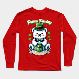 Polar Paddy: The Coolest Way to  St. Patrick's Day Long Sleeve T-Shirt